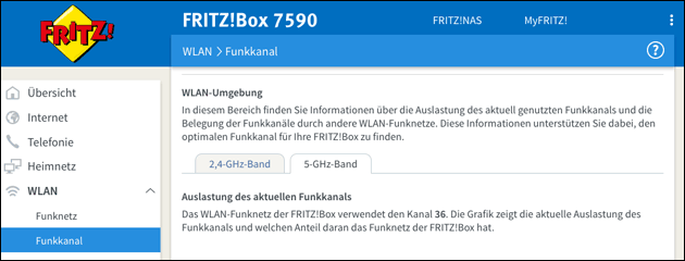 Fritzbox: 5 GHz WLAN