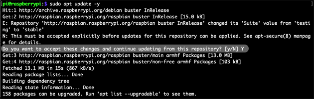 Raspbian Buster Update