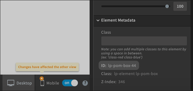 UnBounce getElementById Element-ID Name