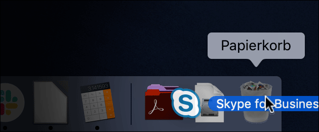 Mac: Skype for Business löschen