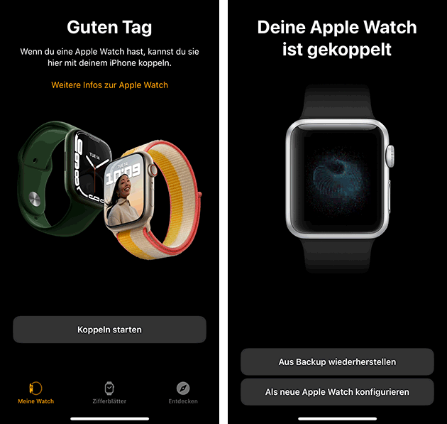 Apple Watch mit iPhone koppeln