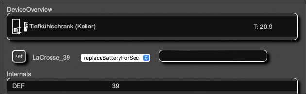 LaCrosse-Sensor: Batterie tauschen - FHEM