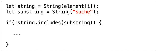 String includes Substring (Javascript)