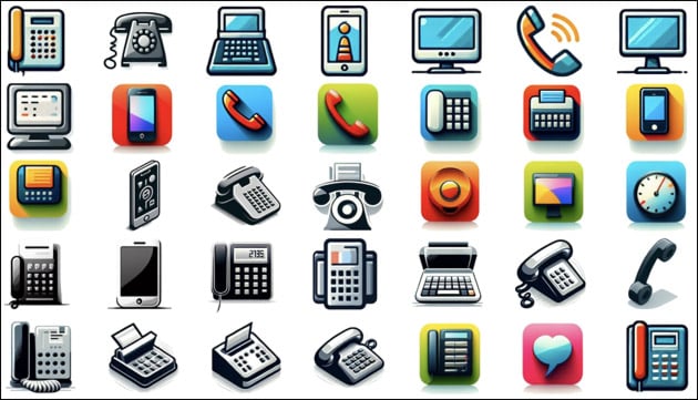 Office Icons Download (Telefon, Fax, Email)