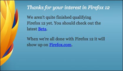 Firefox 12 Beta