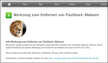 Flashback Malware removal tool