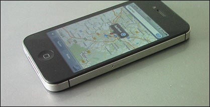 iPhone mit Google Maps