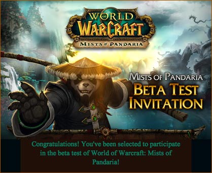 WoW Beta Test: Mists of Pandaria