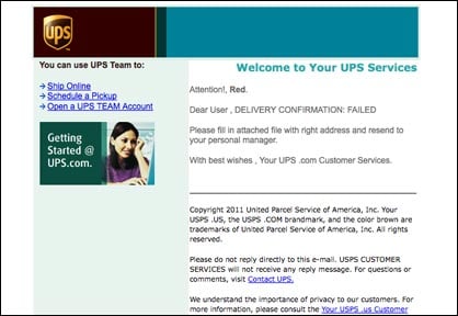 UPS Virus