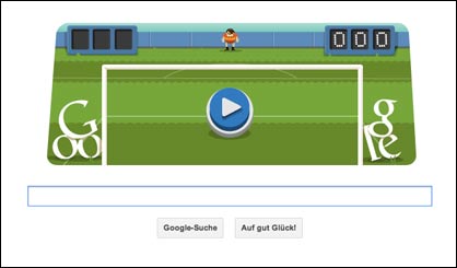Google Olympia Doodle: Fussball / Soccer