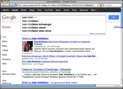 Kate Middleton in Google Kate Middleton in Google