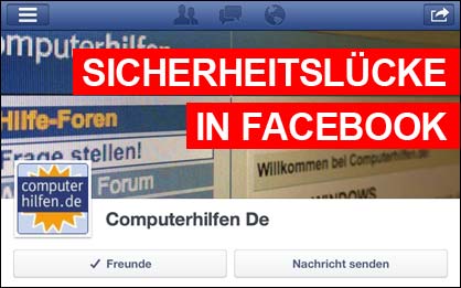 Facebook Sicherheitslücke