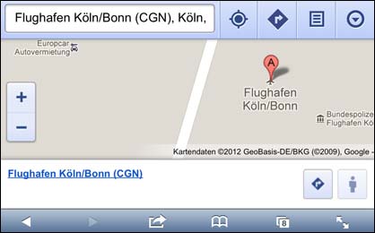 Google Maps Indoor mit dem iPhone