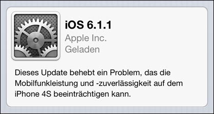 Apple iOS 6.1.1