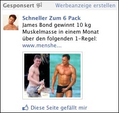 Facebook Werbung: Muscle Core