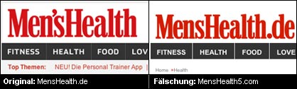 Menshealth Fälschung