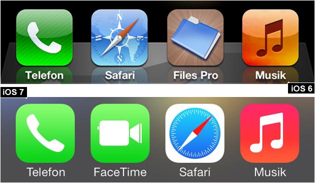 iOS 6 und iOS 5 Icons