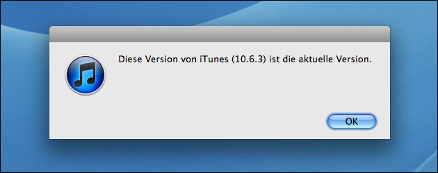 iTunes 10.6.3 aktuell
