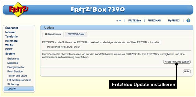 Fritz!Box Update