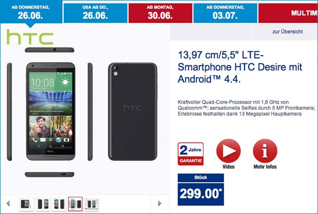 Aldi HTC Desire 816