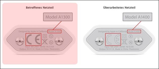 Apple Netzteil-Austausch