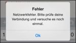 SIMSme Netzwerk Fehler