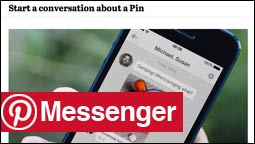 Pinterest Messaging Funktion