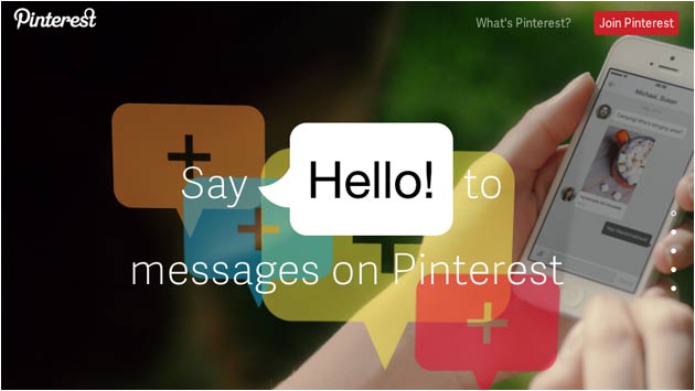 Pinterest startet Messaging Chat