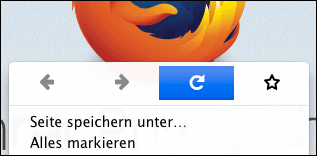 Firefox 32 Menu