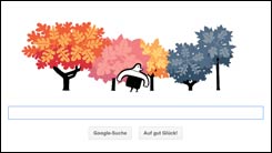 Herbstanfang: Google Doodle läutet goldenen Herbst ein - hoffentlich!