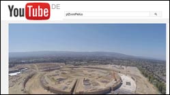 YouTube: Drohne filmt Apple Campus in Cupertino!