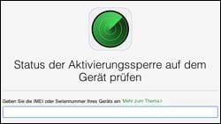 iPhone Aktivierungssperre prüfen und aufheben