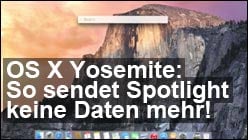 Yosemite: Spotlight absichern