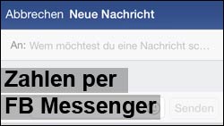 Zahlen per Facebook Messenger