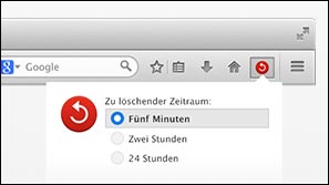 Daten löschen im neuen Firefox