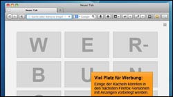 Firefox Werbung abschalten!