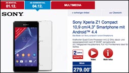 SONY Xperia Z1 Compact bei Aldi