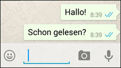 WhatsApp zeigt jetzt, wann die Nachricht gelesen wurde!