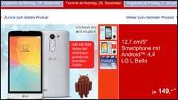 Heute bei Aldi: LG L Bello Smartphone Schnäppchen!