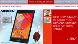 Tablet-Schnäppchen morgen bei Aldi: Medion LifeTab S8312 (MD 98989)