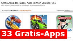 Nur heute: 33 gratis Apps für Android!