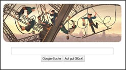 Der Eiffelturm: Heutiges Google Doodle!