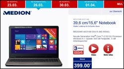 Donnerstag bei Aldi: Notebook-Schnäppchen Medion Akoya E6416 (MD 99540)!