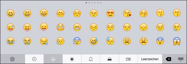 Alte Emoji Tastatur