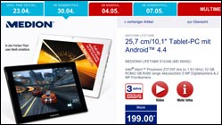 Tablet-Schnäppchen bei Aldi: Medion LifeTab S10346