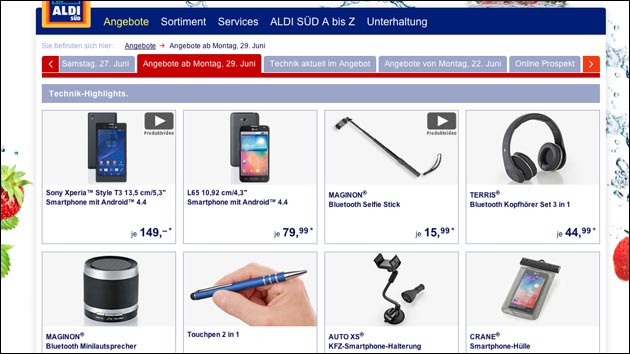 Technik Schnäppchen bei Aldi Süd: Medion Akoya Notebook, Handys und Lautsprecher