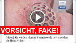 Vorsicht, Fake: Angebliches Shampoo Video kann Abofalle sein!