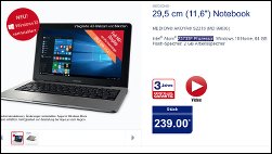 Medion Akoya S2218: Das günstige Unterwegs-Notebook