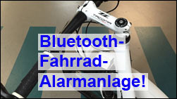 Im Video: Bluetooth-Alarmanlage gibt Alarm und ortet ein gestohlenes Rad!