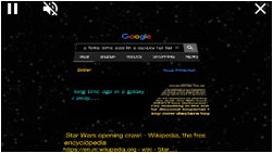 Versteckter Google Trick: A long time ago in a galaxy far far away...